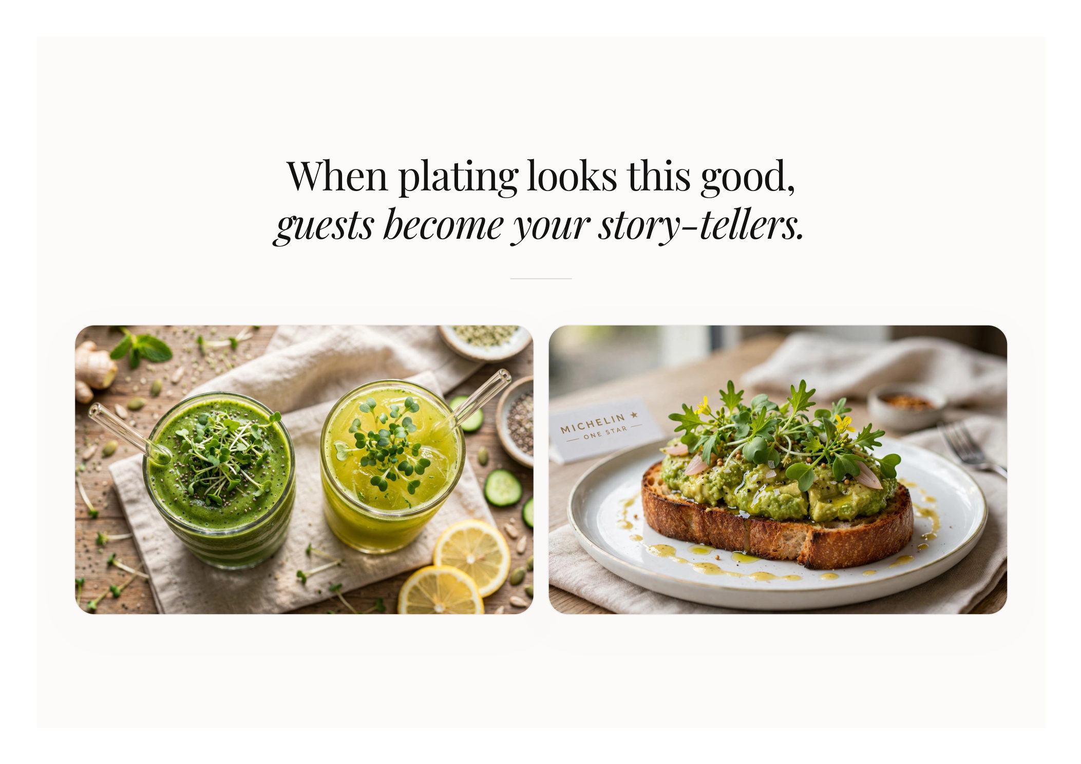 Greensome Atelier brochure page 2 — Our Story